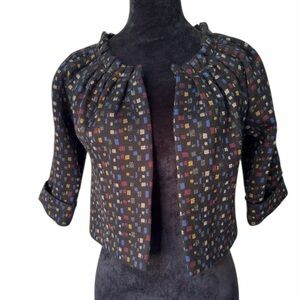 Anthropologie Madchen Cropped Capelet style blazer Size XS​